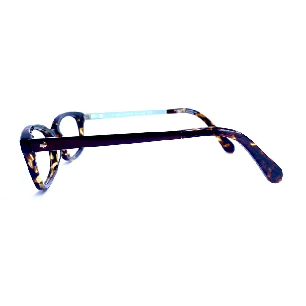 Kate Spade NY Tortoise Rectangular Glasses Teal Temple Jazmine 0X49 51 17 140